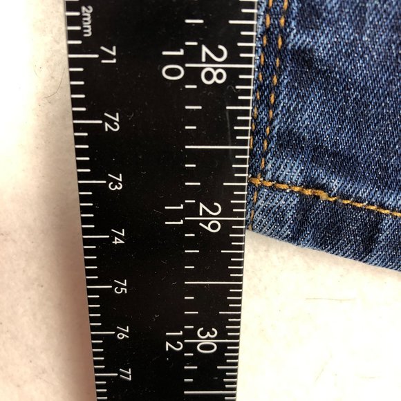 Hudson Women's Size 29 Colette Mid Rise Skinny Crue Blue Distressed Denim Jeans - Picture 7 of 13